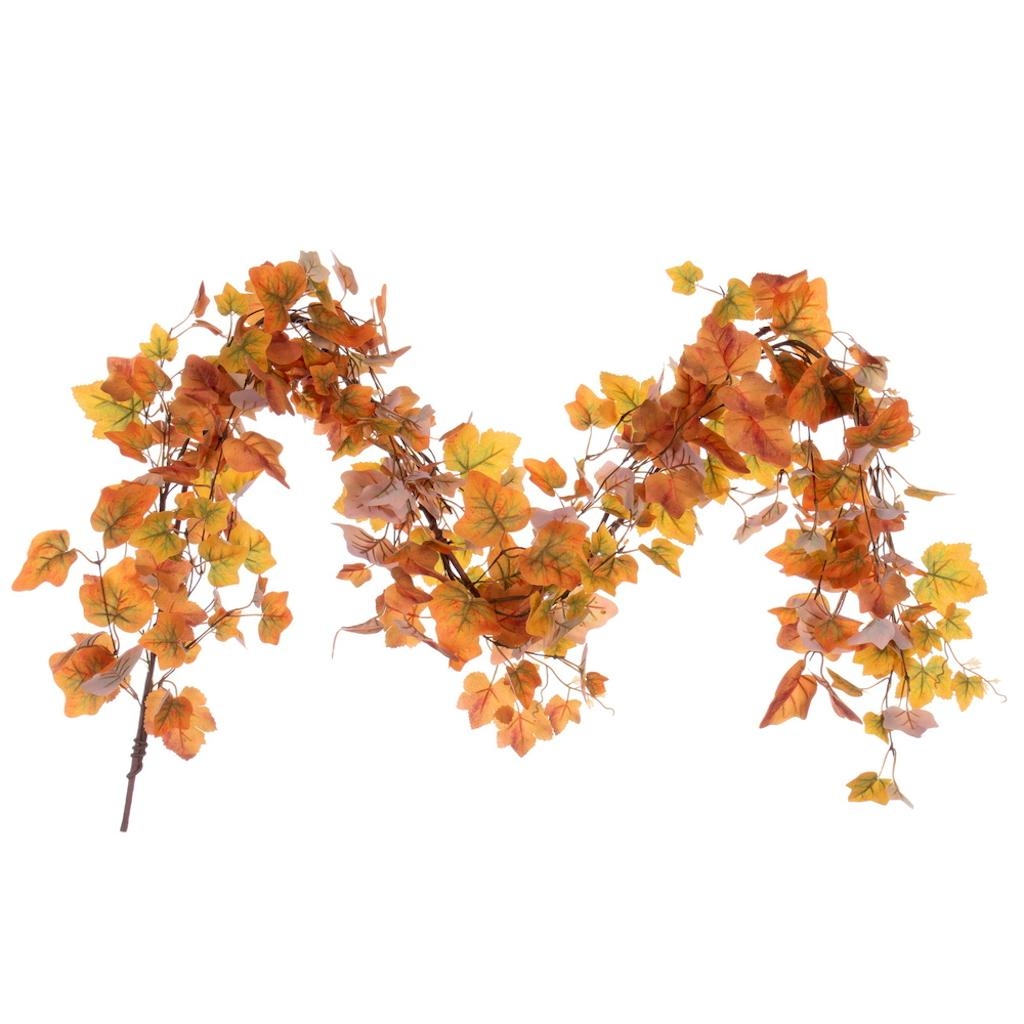 5 ft. Fall Orange Leaf Garland - Pack of 36