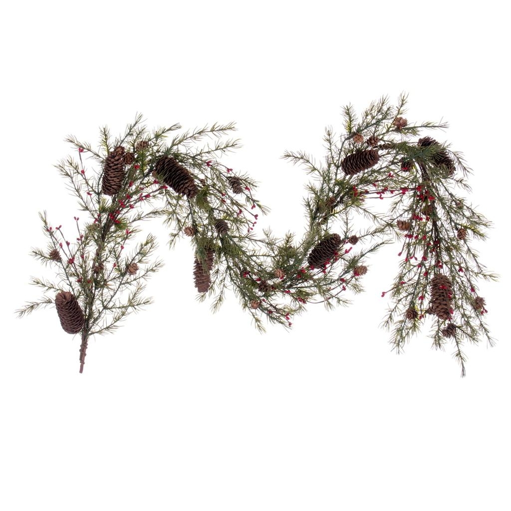 5 ft. Green Leaf Garland - Pack of 24
