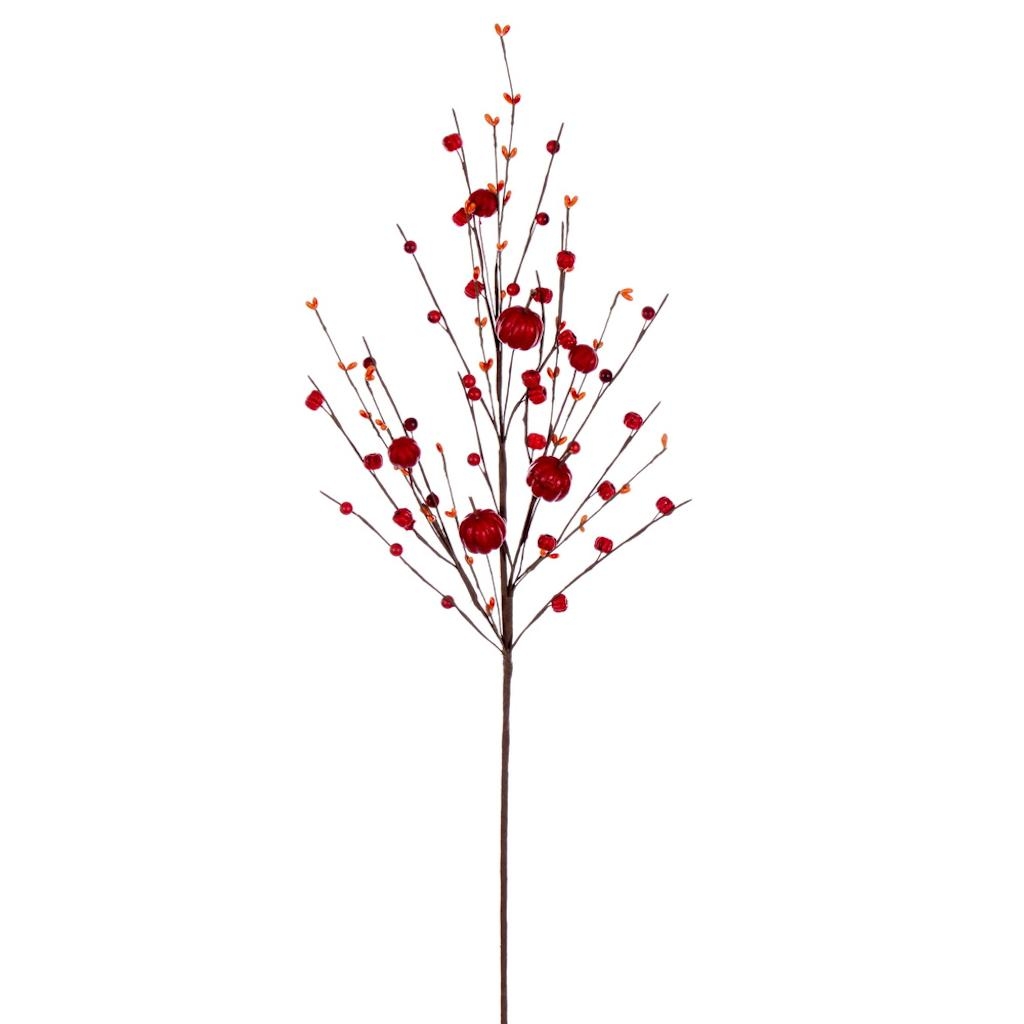 Picture of Vickerman FT2210335 32 in. Red Leaf Spray, 3 Piece per Bag 