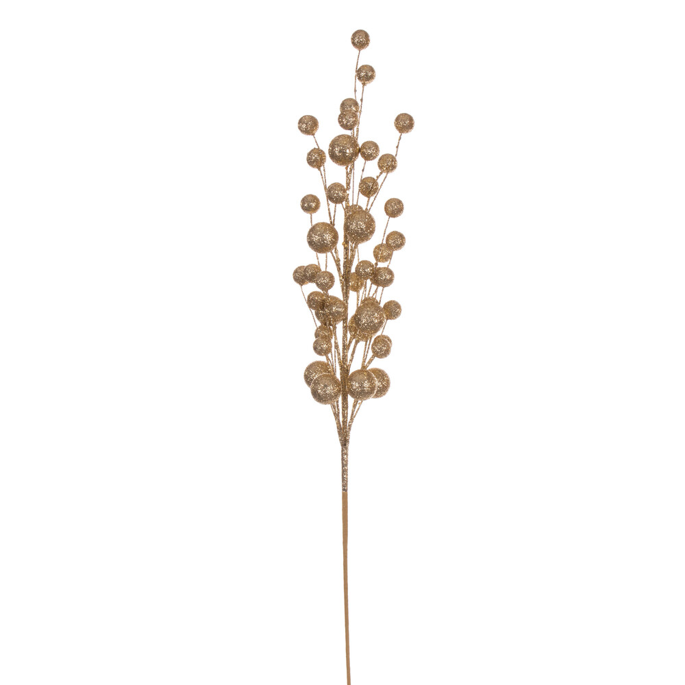 QG226708 27 in. Multi Ball Glitr Spray, Gold - 4 per Bag
