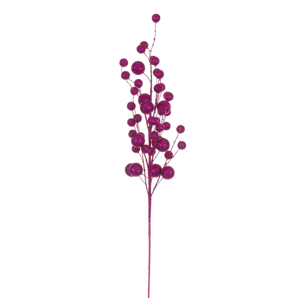 27 in. Multi Ball Glitr Spray, Hot Pink - 4 per Bag