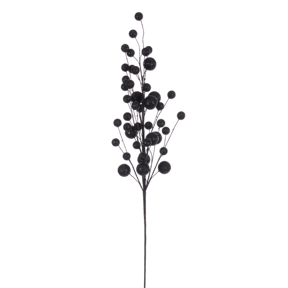 QG226717 27 in. Multi Ball Glitr Spray, Black - 4 per Bag