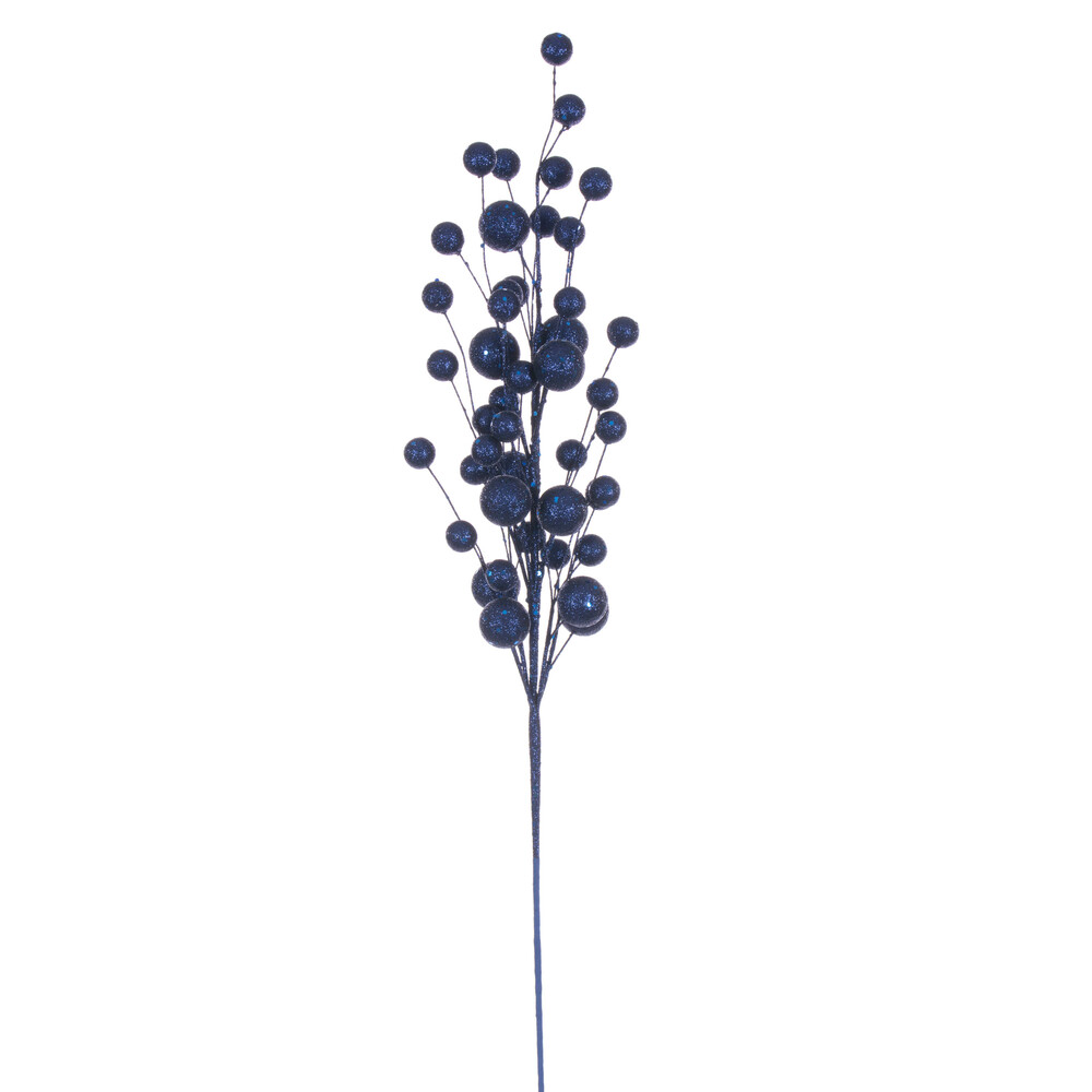 QG226731 27 in. Multi Ball Glitr Spray, Midnight Blue - 4 per Bag