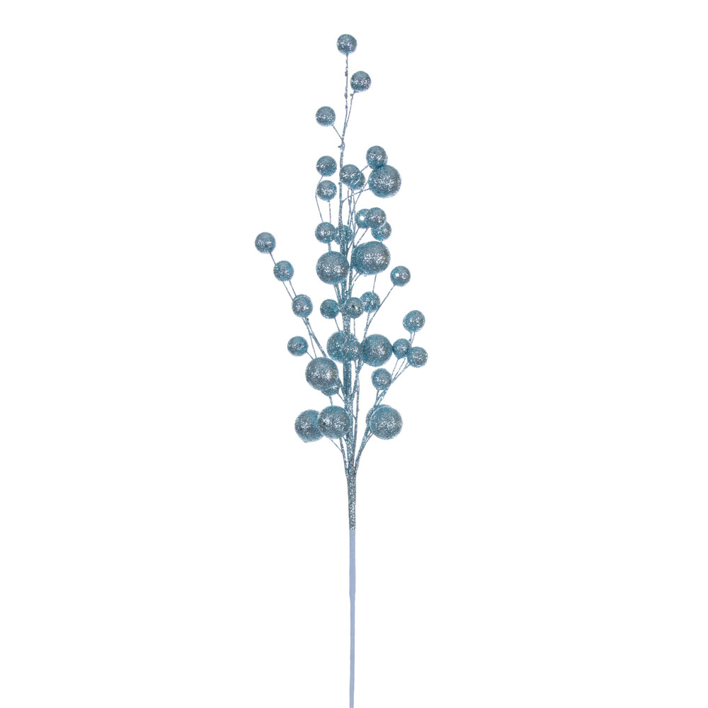 27 in. Multi Ball Glitr Spray, Baby Blue - 4 per Bag