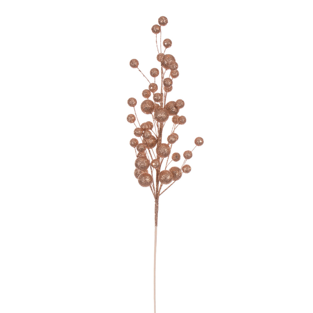27 in. Multi Ball Glitr Spray, Rose Gold - 4 per Bag