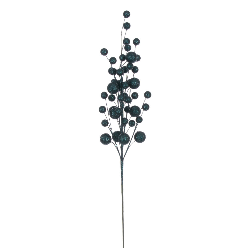 27 in. Ball Glitter Spray, Sea Blue - 4 per Bag