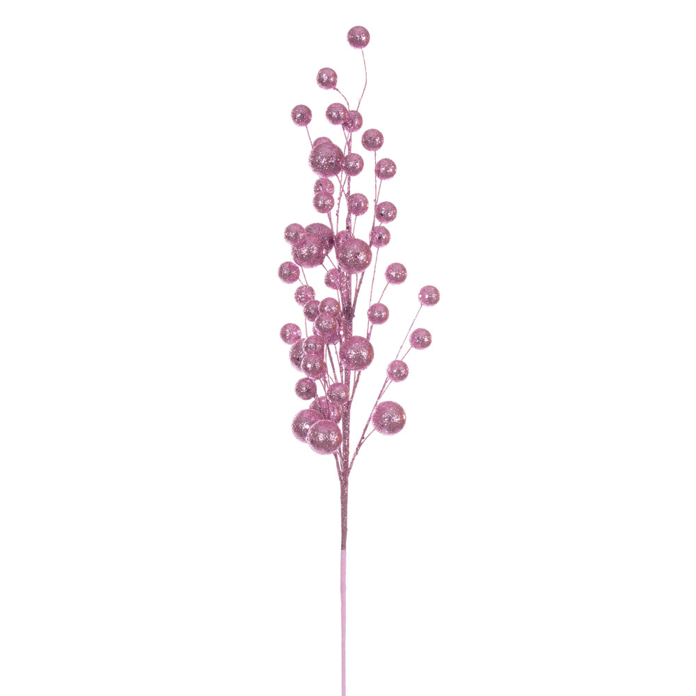 27 in. Multi Ball Glitter Spray, Pink - 4 per Bag