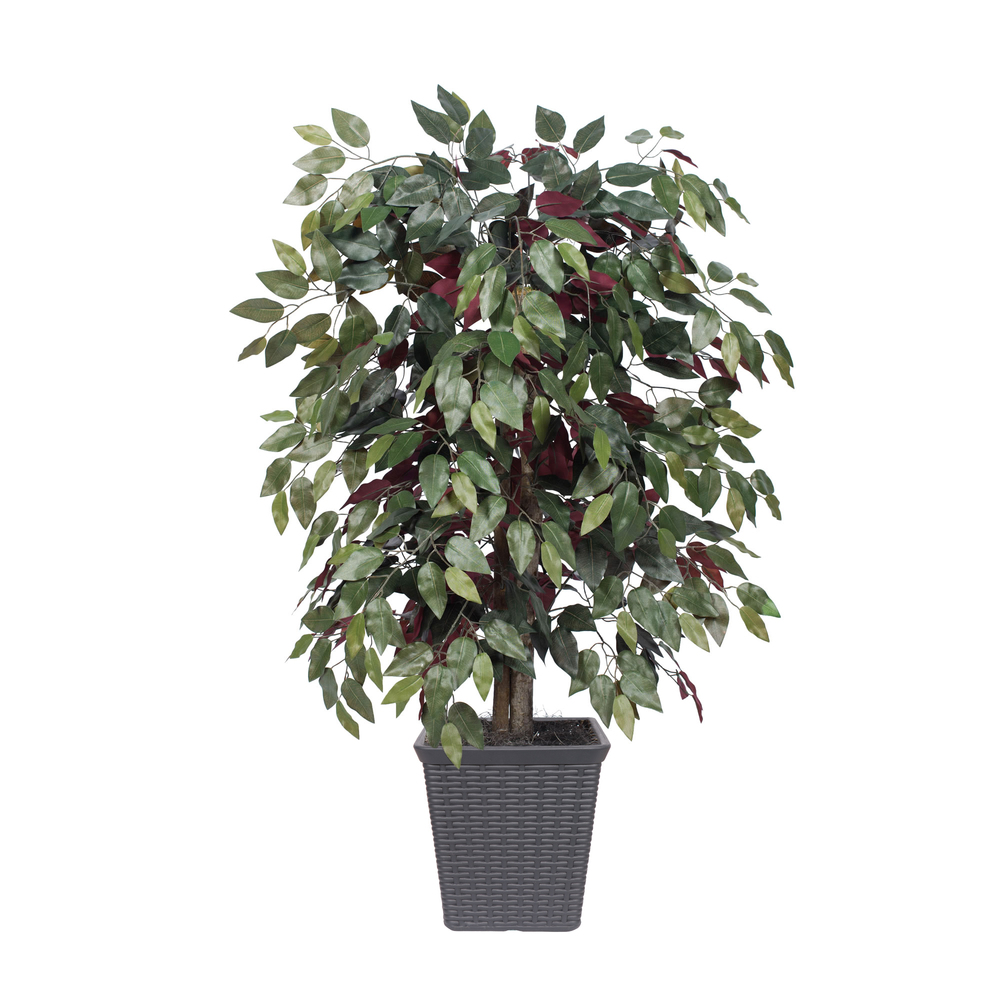Artificial Capensia Bush - Green & Red - 4 ft.