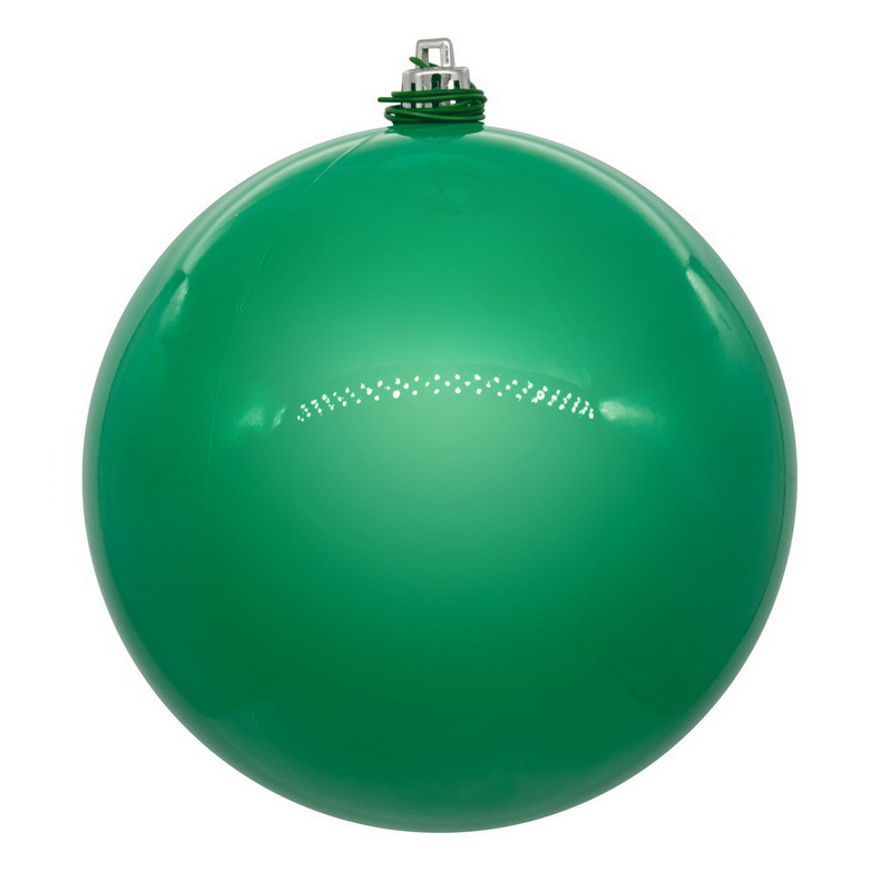 8 in. Pearl UV Drill Ball Ornament, Teal