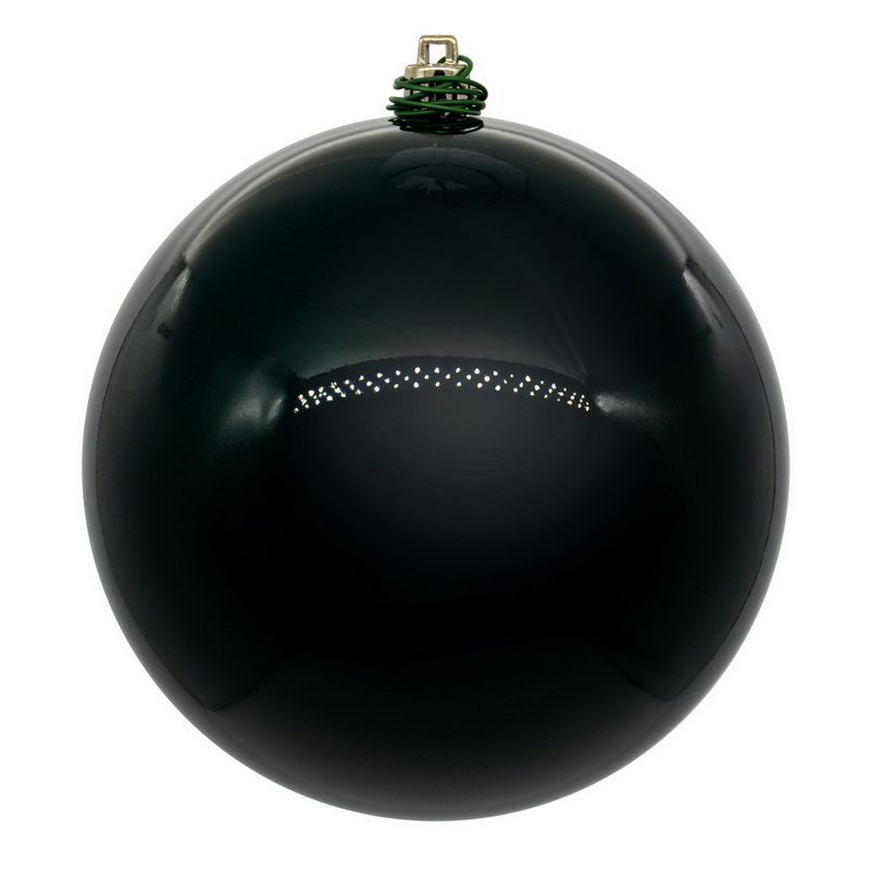 8 in. Pearl UV Drill Ball Ornament, Sea Blue