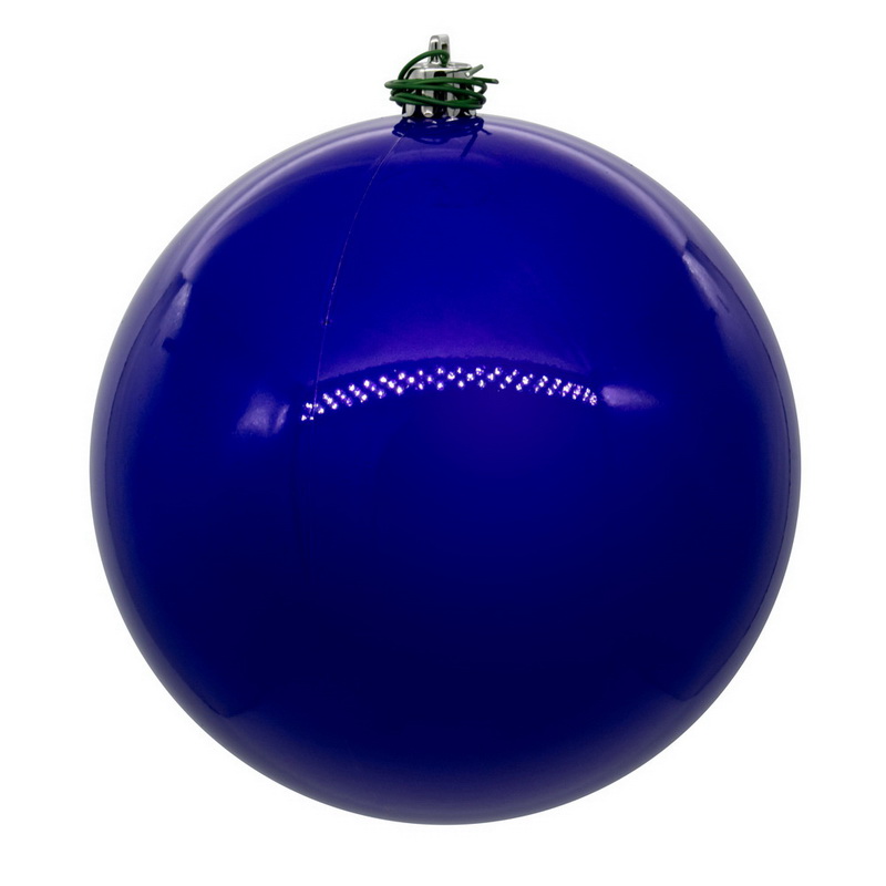 8 in. Pearl UV Drill Ball Ornament, Purple