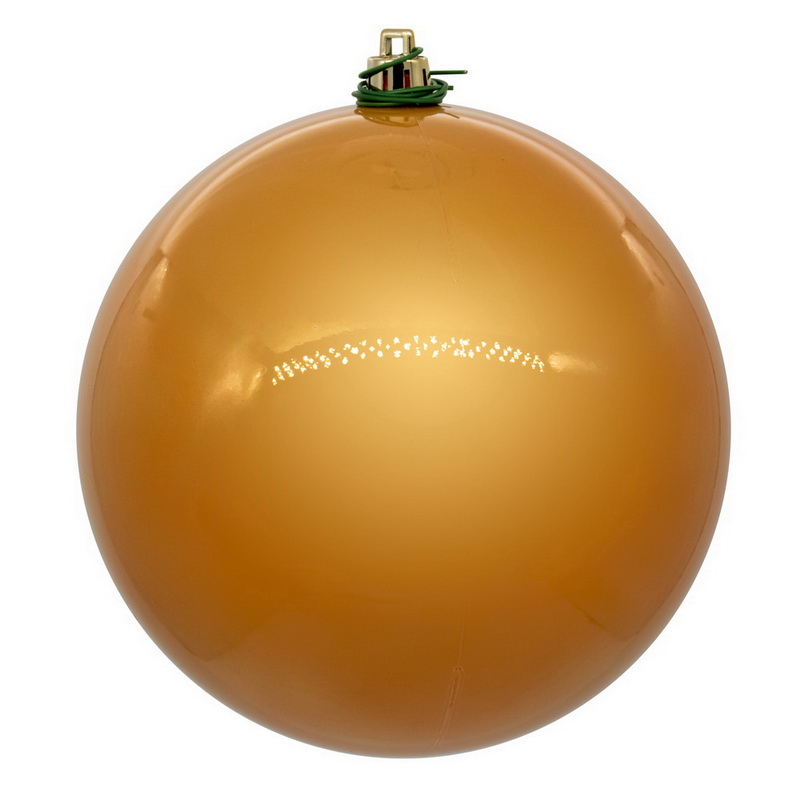 8 in. Pearl UV Drill Ball Ornament, Copper