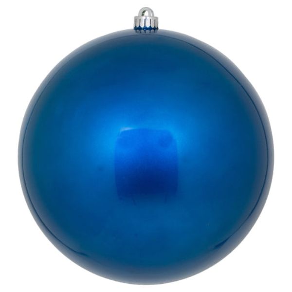10 in. UV Drill Pearl Ball Ornament, Blue