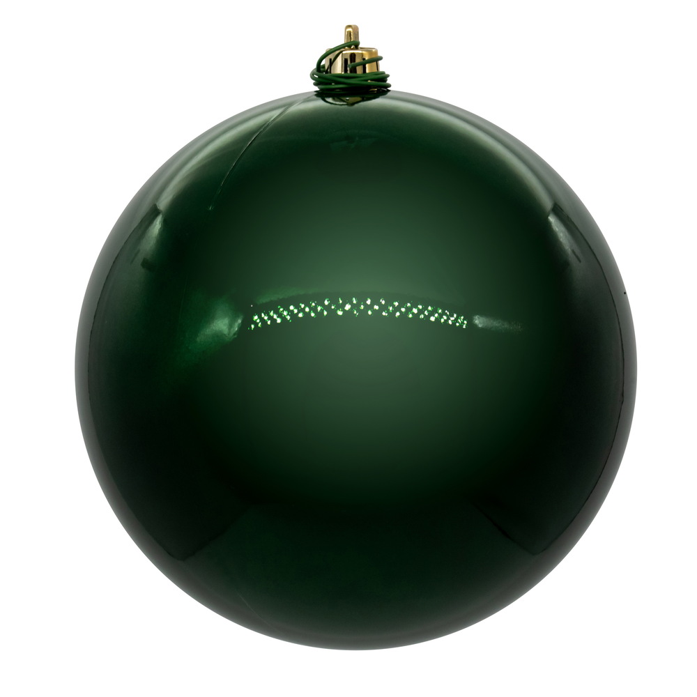 N592574DPV 10 in. UV Drill Pearl Ball Ornament, Midnight Green
