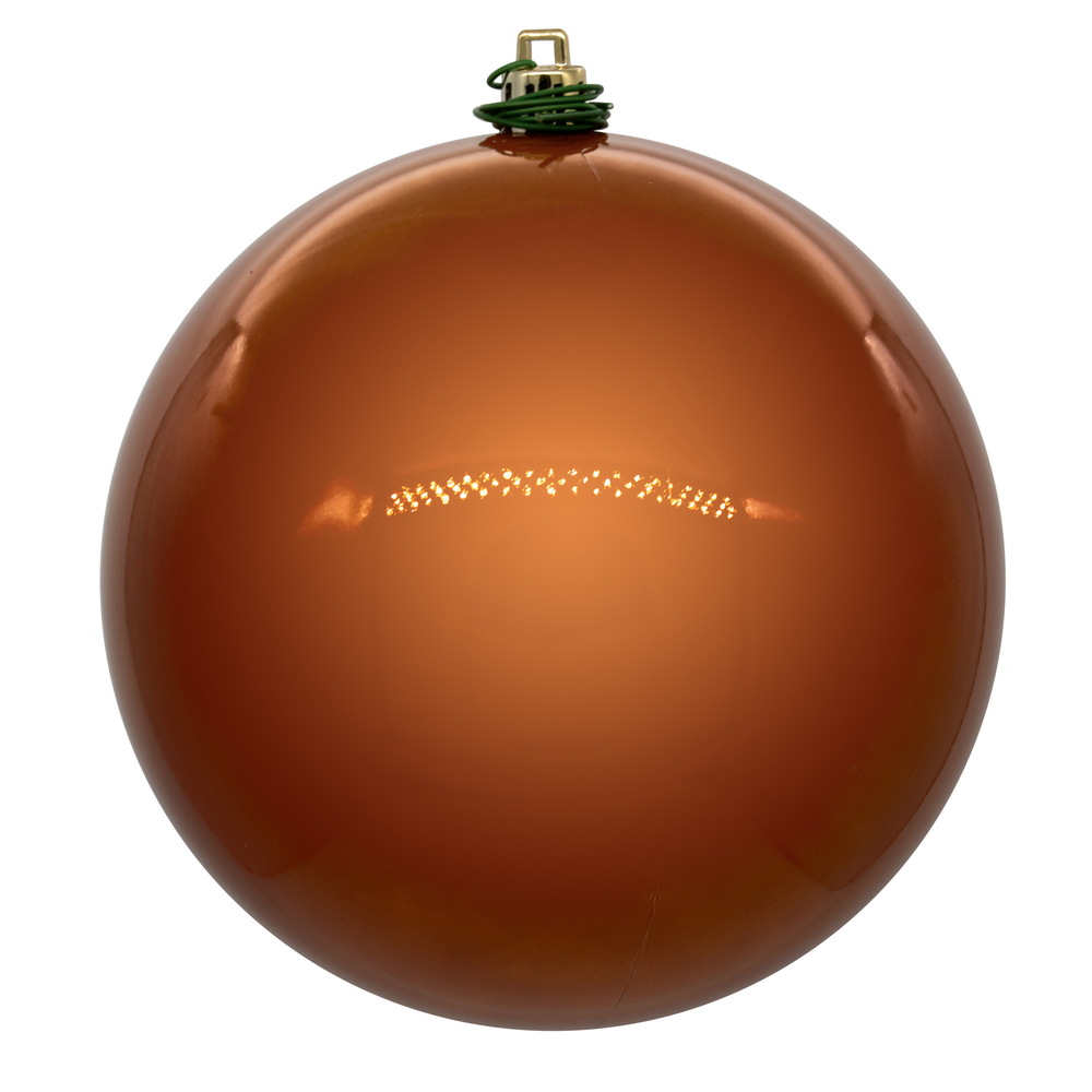 10 in. UV Drill Pearl Ball Ornament, Copper