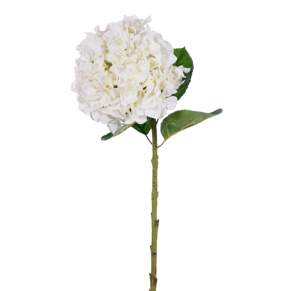 30 in. Hydrangea Large Artificial Flower, White