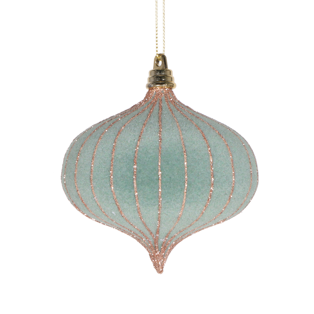 4 in. Onion Ornament, Light Green - 3 per Bag