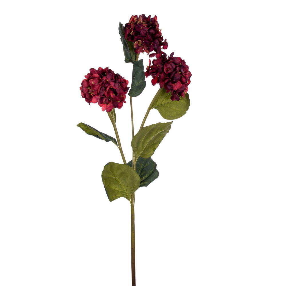 33 in. Hydrangea Spray, Burgundy - 2 per Bag