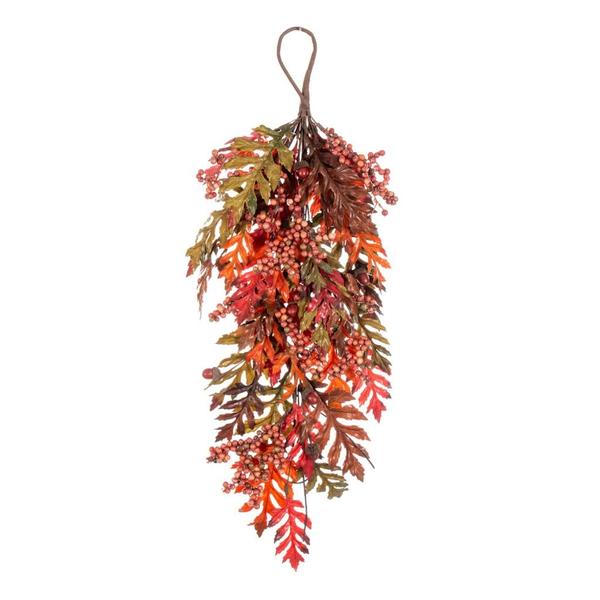 26 in. Oak Leaf, Acorn & Berry Teardrop