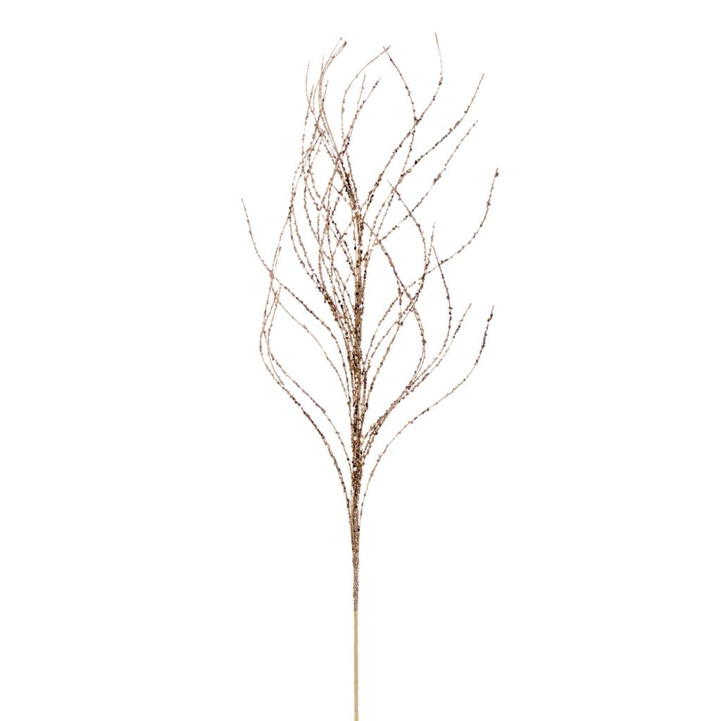 37 in. Champagne Wavy Twig Glir Spray, 6 Piece - Pack of 48