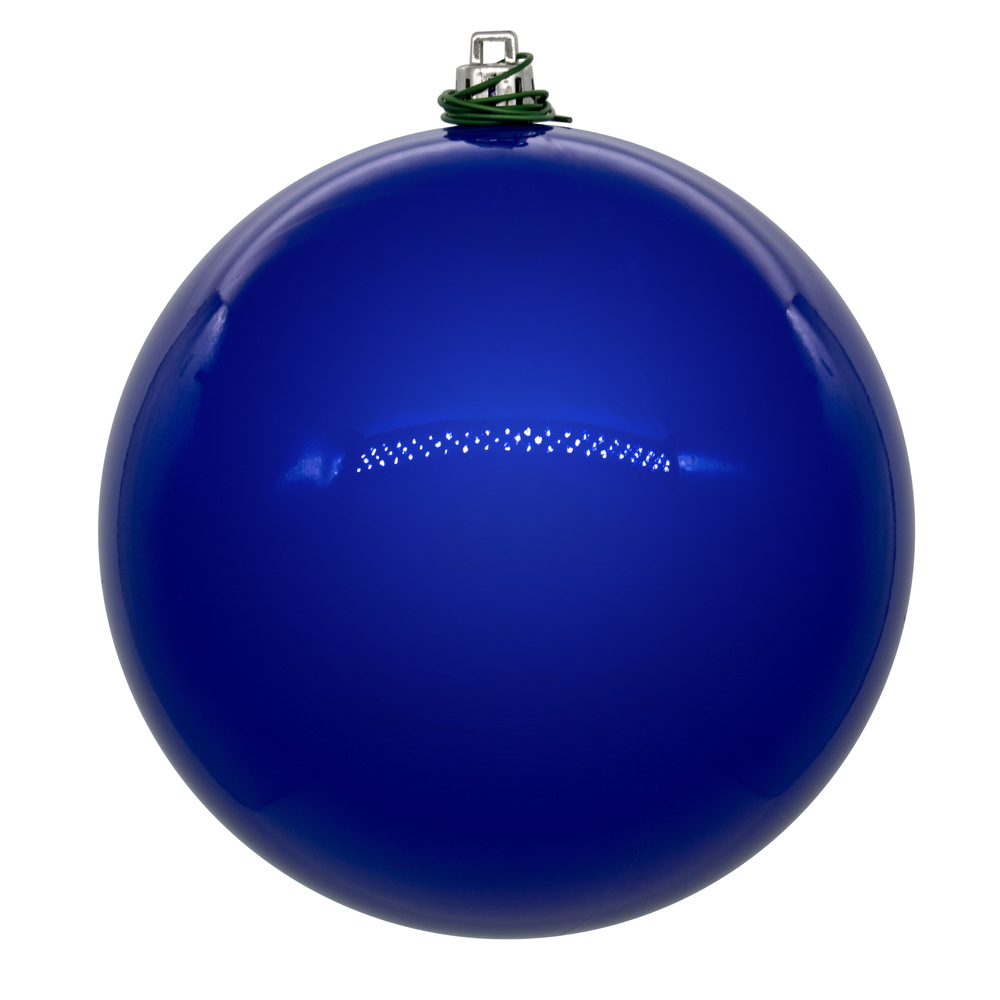 4 in. UV Drill Pearl Ball, Cobalt Blue - 6 Per Bag