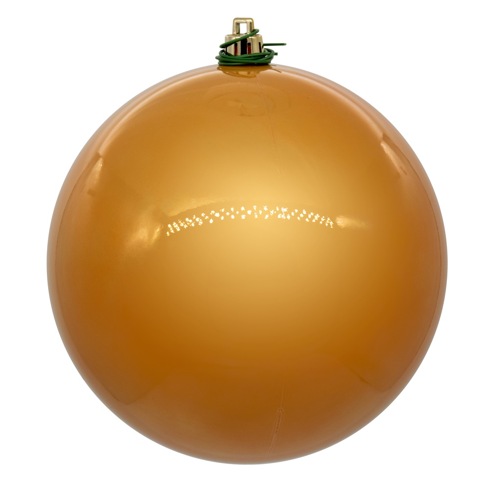 4 in. UV Drill Pearl Ball, Copper & Gold - 6 Per Bag