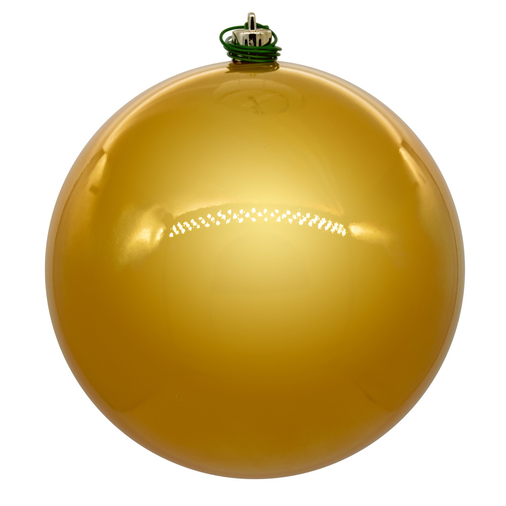 4 in. UV Drill Pearl Ball, Honey Gold - 6 Per Bag