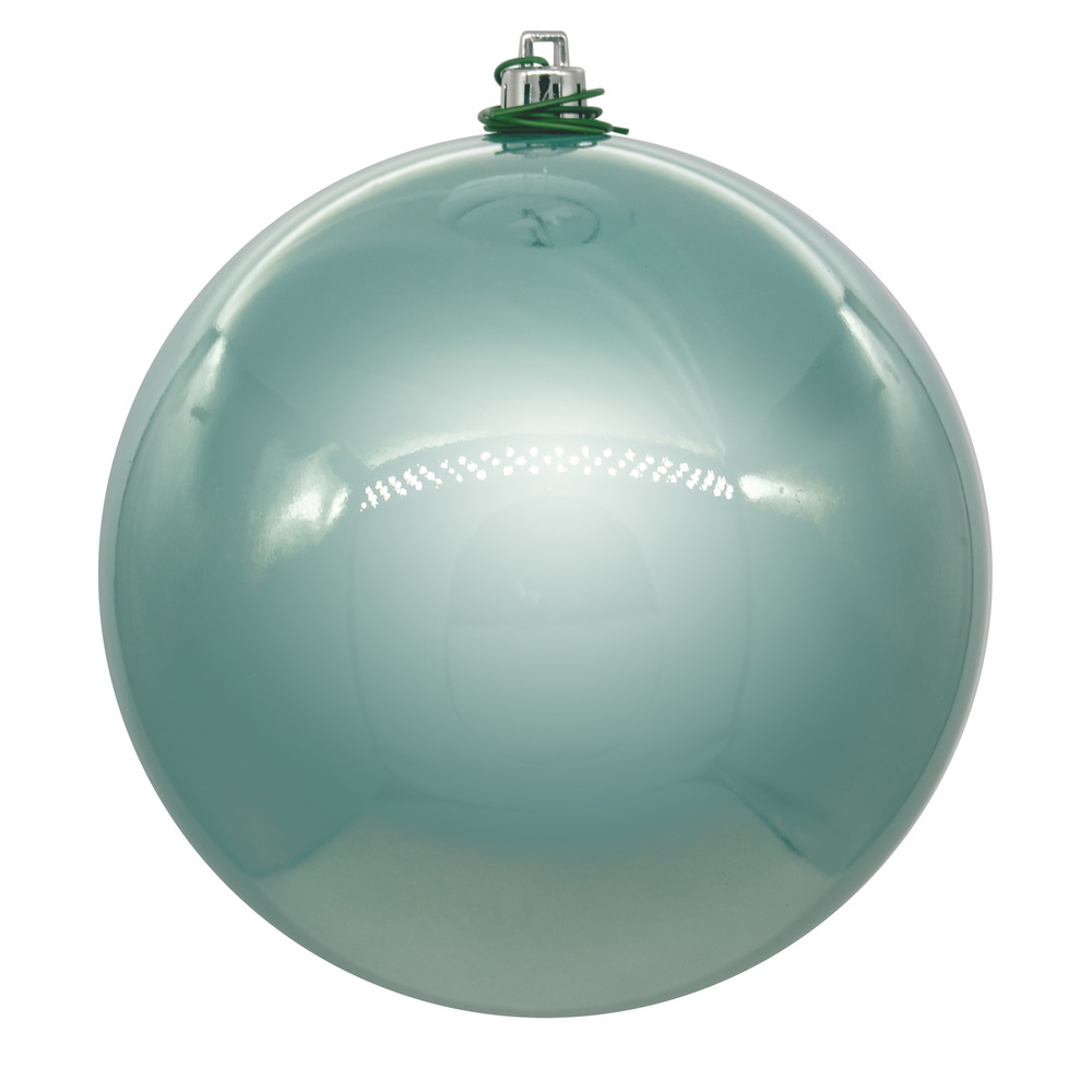 4 in. UV Drill Pearl Ball, Frosty Mint - 6 Per Bag