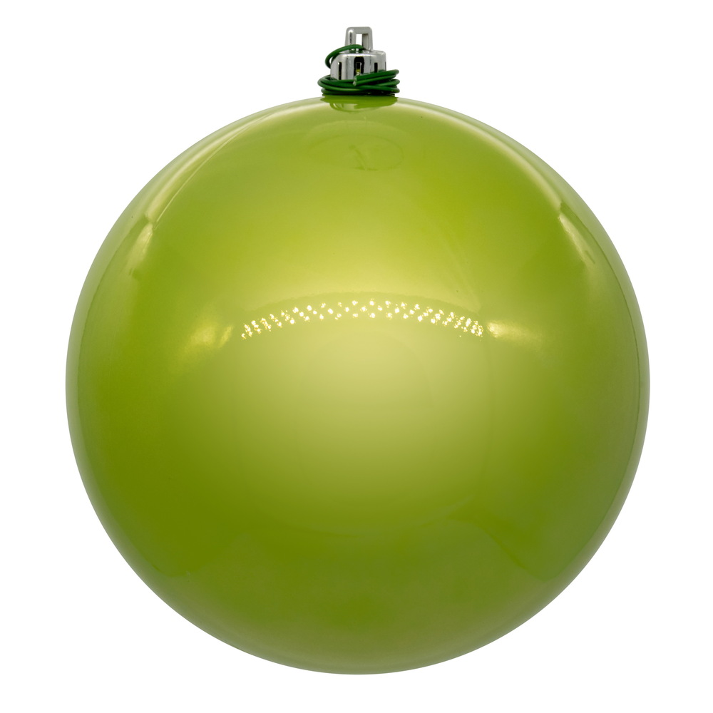 4 in. UV Drill Pearl Ball, Celadon - 6 Per Bag