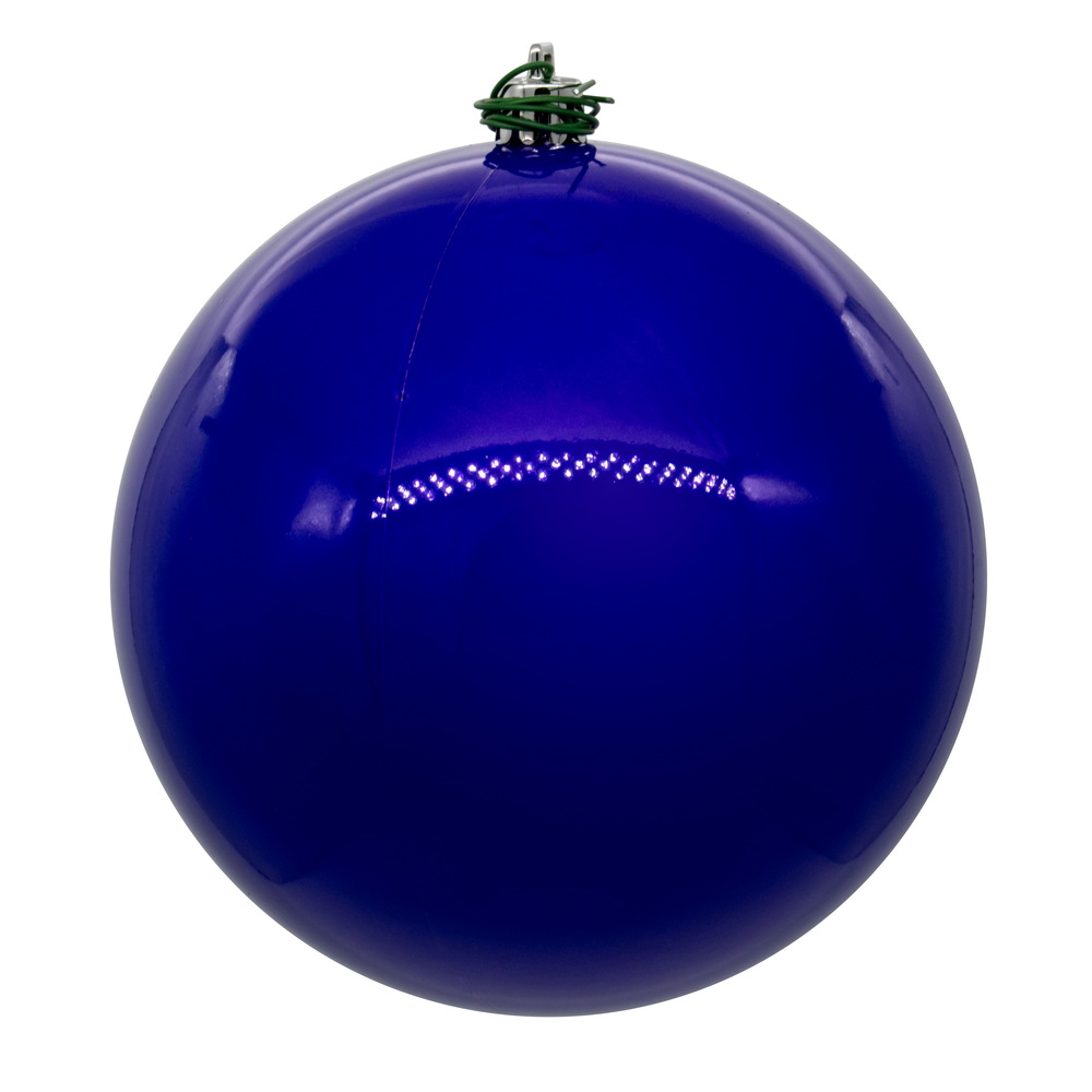 4 in. UV Drill Pearl Ball, Purple - 6 Per Bag