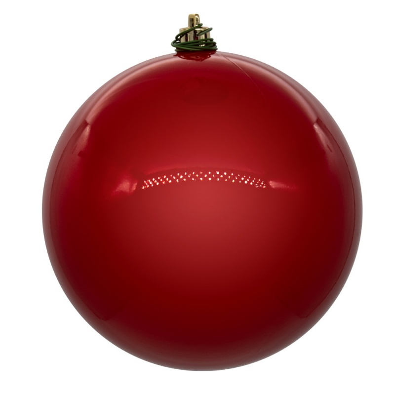 4.75 in. UV Drill Pearl Ball, Red - Bag of 4
