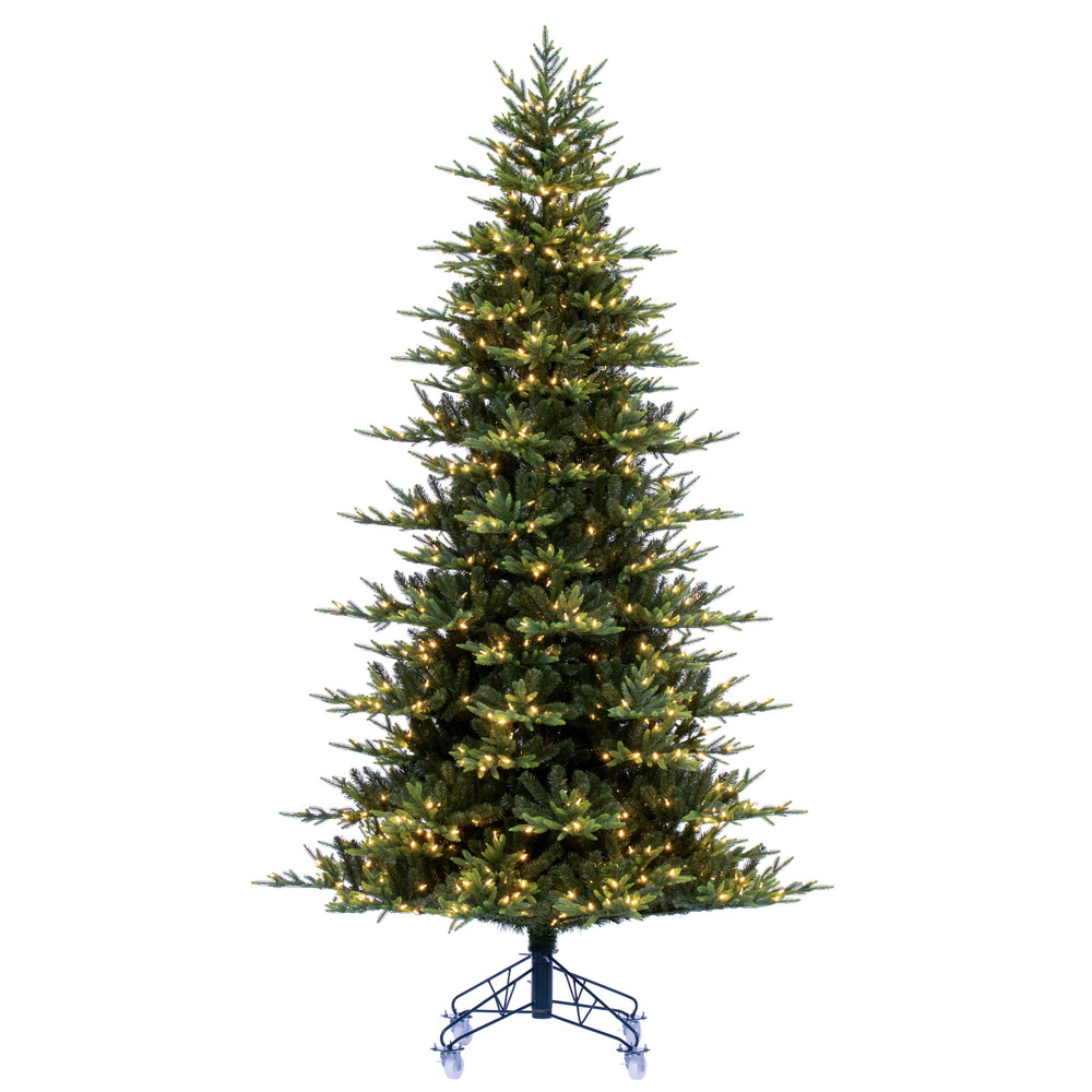 Picture of Vickerman G221681LED 9 ft. x 62 in. Vermont Fraser Dura-Lit 950 Warm White Artificial Christmas Tree, Green