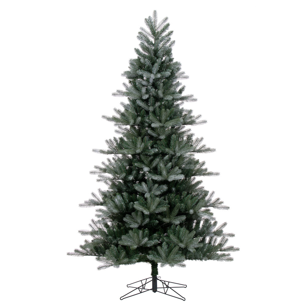 G223180 9 ft. x 63 in. Frosted Danbury Spruce 2216 Tips Artificial Christmas Tree, Green -  Vickerman