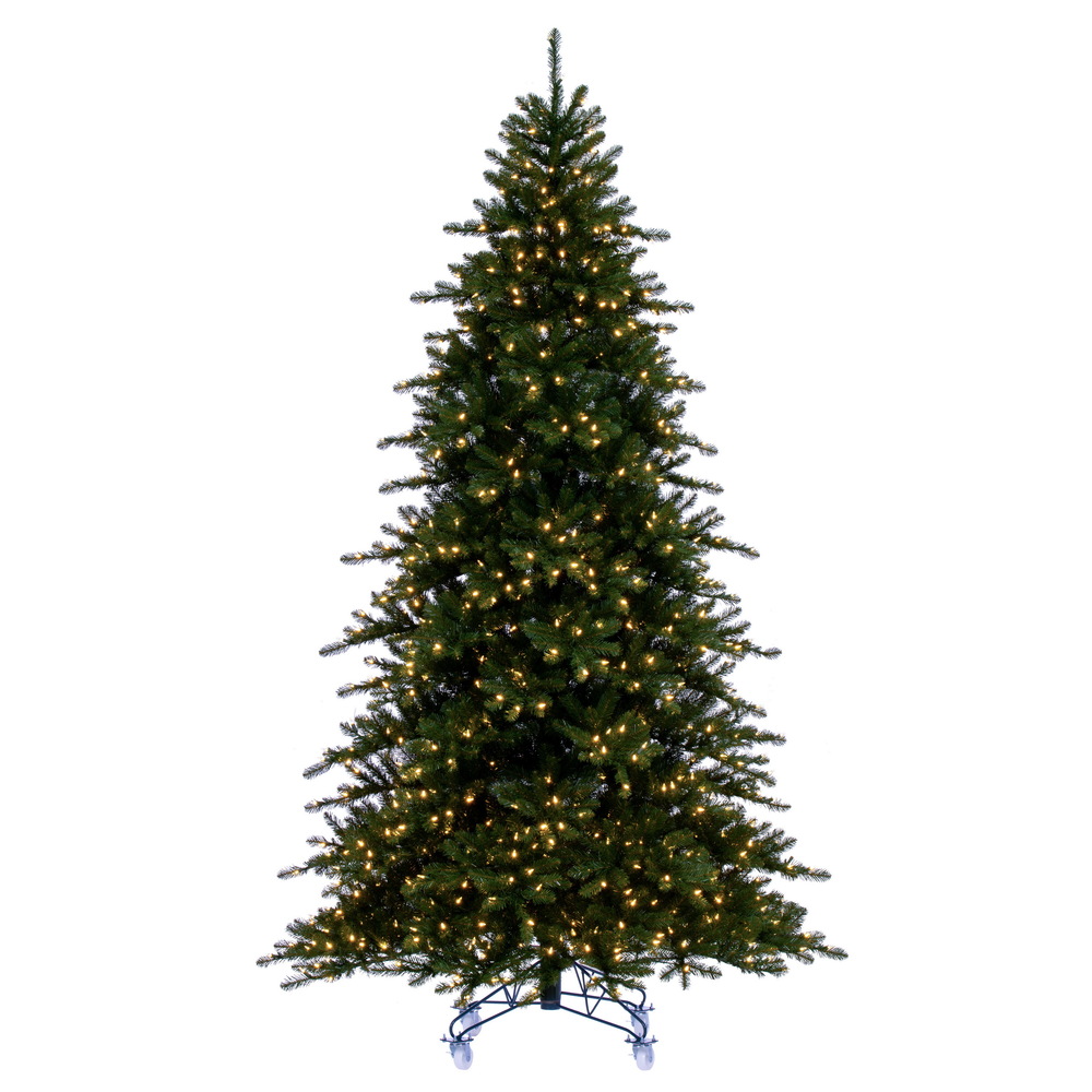 7.5 ft. x 59 in. Bavarian Pine Dura-Lit 750 Warm White Artificial Christmas Tree, Green -  Drop Ship Baskets, GI3269910