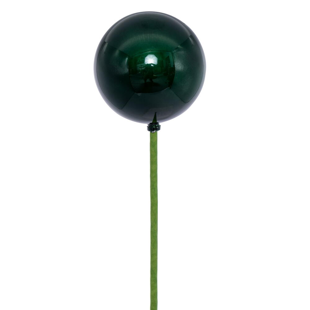 3 x 18 in. Pearl Ball Ornament Pack, Midnight Green - 12 per Bag