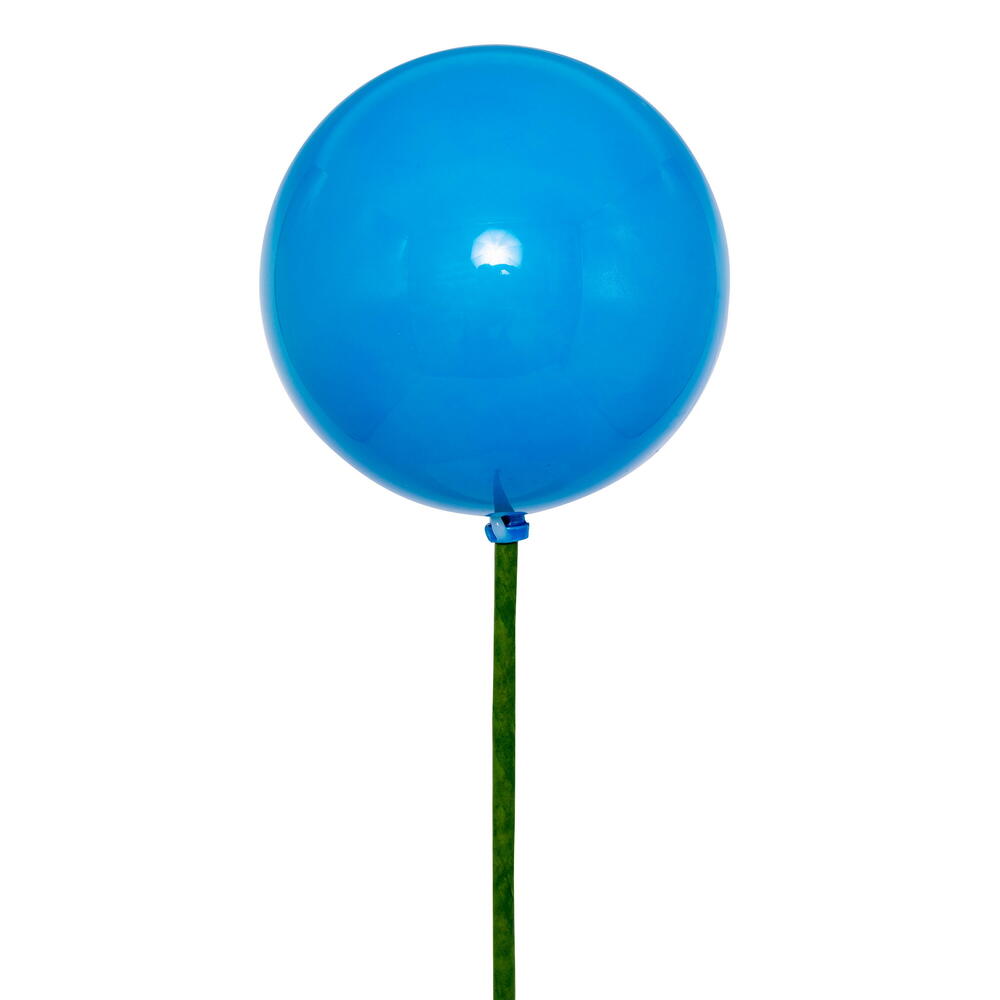 4 x 18 in. Pearl Ball Stick Ornament, Turquoise - 6 per Bg