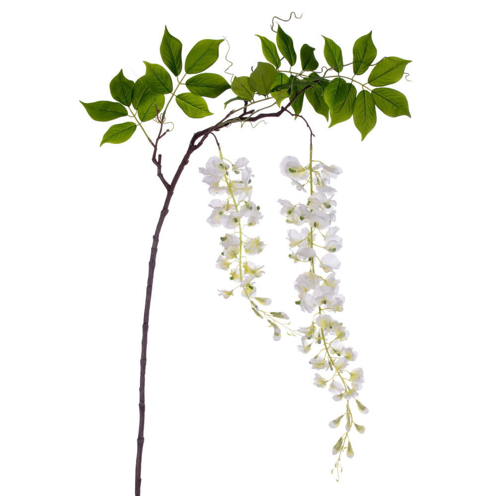 Picture of Vickerman EF222211 56 in. Artificial White Wisteria Hanging Spray