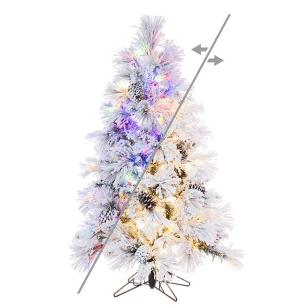 4.5 ft. x 30 in. Flocked Atka 3 mm LED 400CC Night Lights