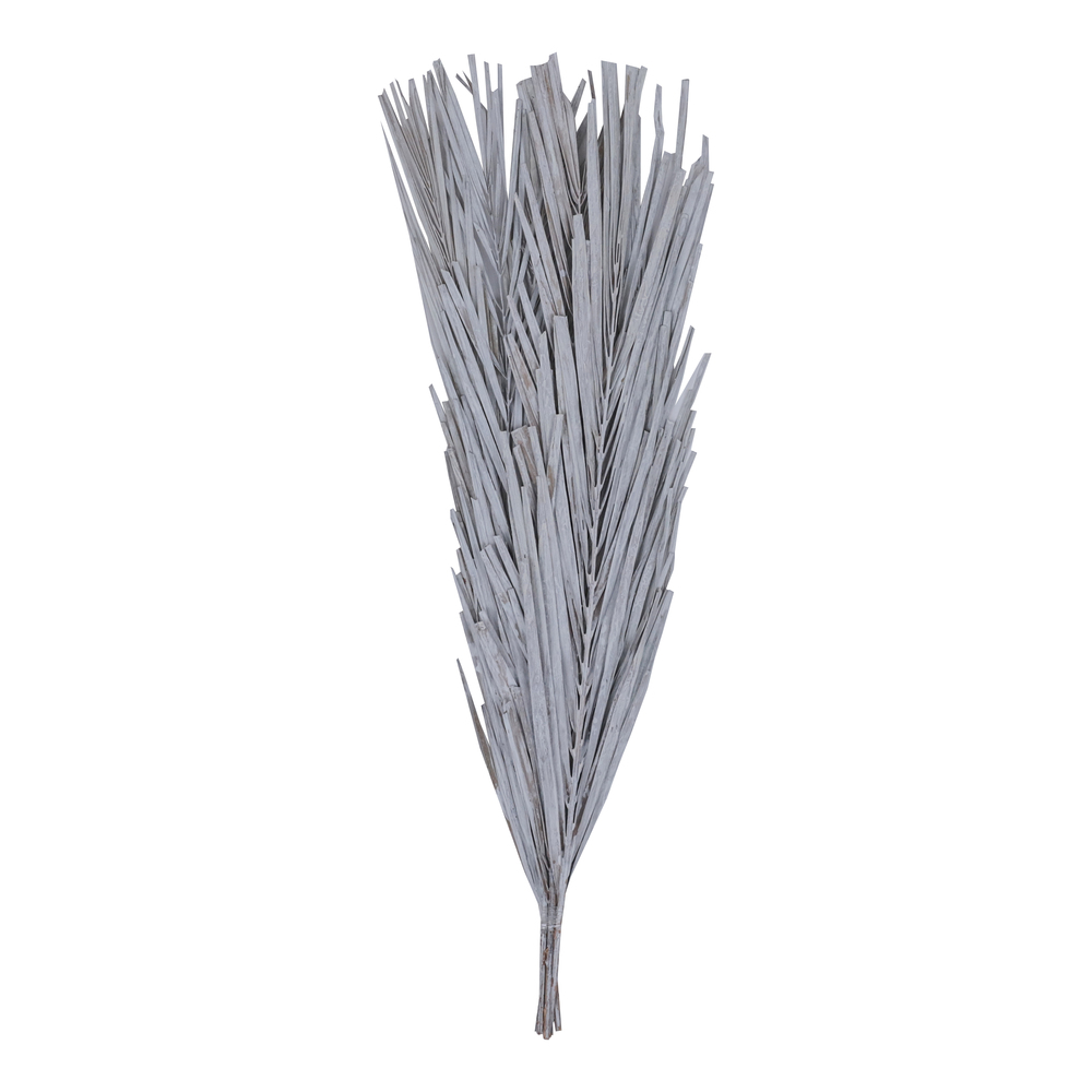 25 in. Canna Leaf Wreath, White Wash - 10 Piece