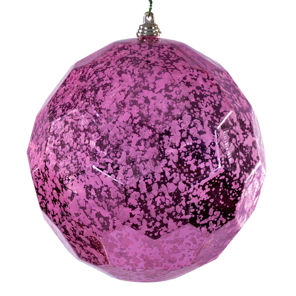MC240279 6 in. Pink Honeycomb Mercury Ornament - 2 Piece Per Bag