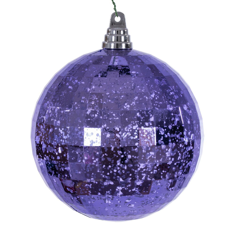 MC240886 6 in. Lavender Mirror Mercury Ornament - 2 Per Bag