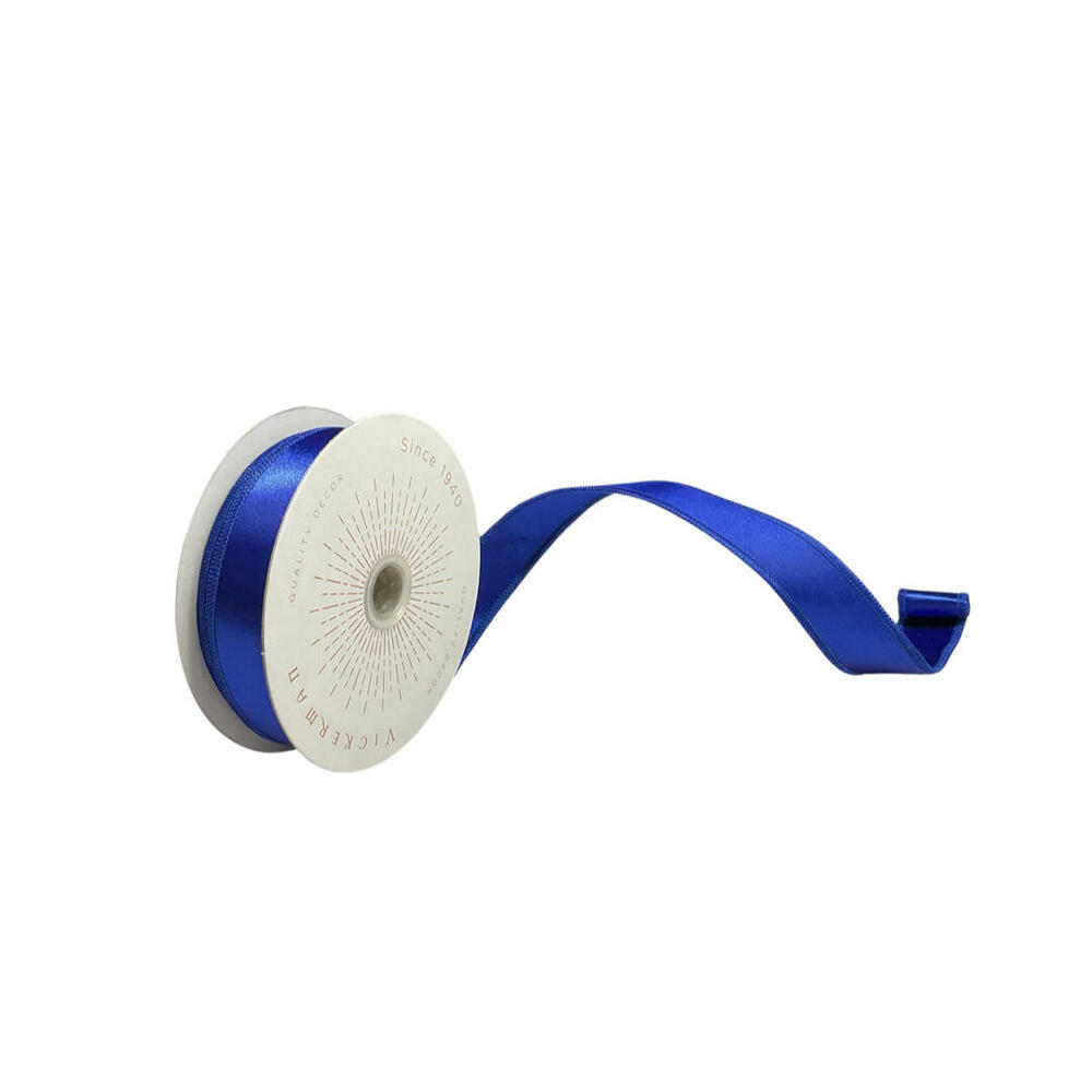 QTX240702 1 in. x 10 Yards Blue Satin Ribbon
