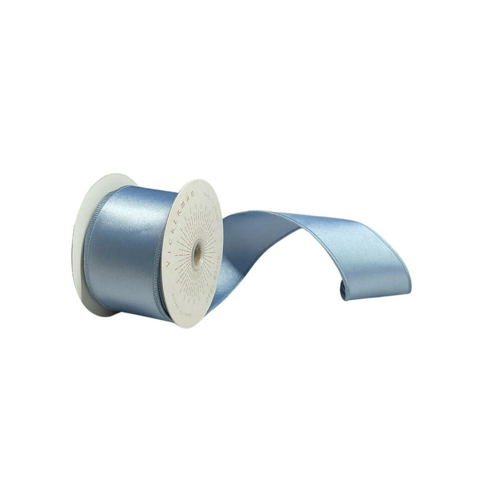 QTX240929 2.5 in. x 10 Yards Periwinkle Satin Ribbon