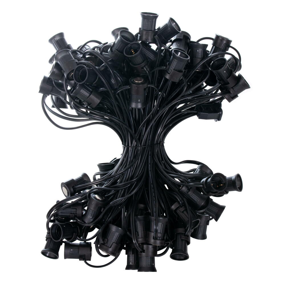 V24SPT1-100K C9 100 ft. x 100 Magnetic Socket Stringer, SPT1 - Black