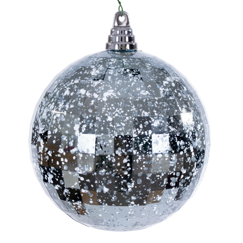 MC240832 6 in. Baby Blue Mirror Mercury Ornament - 2 Per Bag