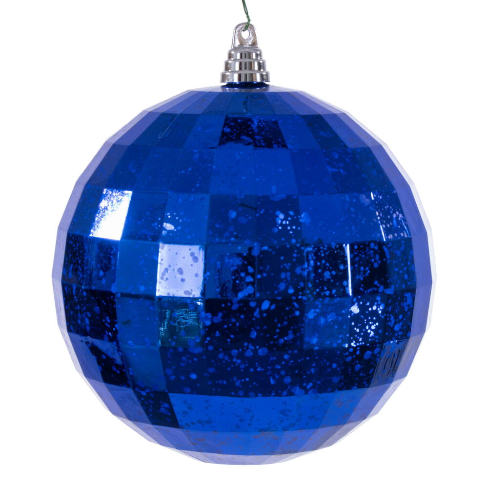 MC240902 8 in. Blue Mirror Mercury Ornament
