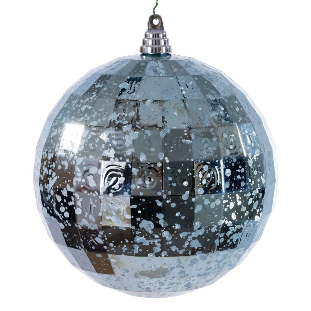 MC240932 8 in. Baby Blue Mirror Mercury Ornament