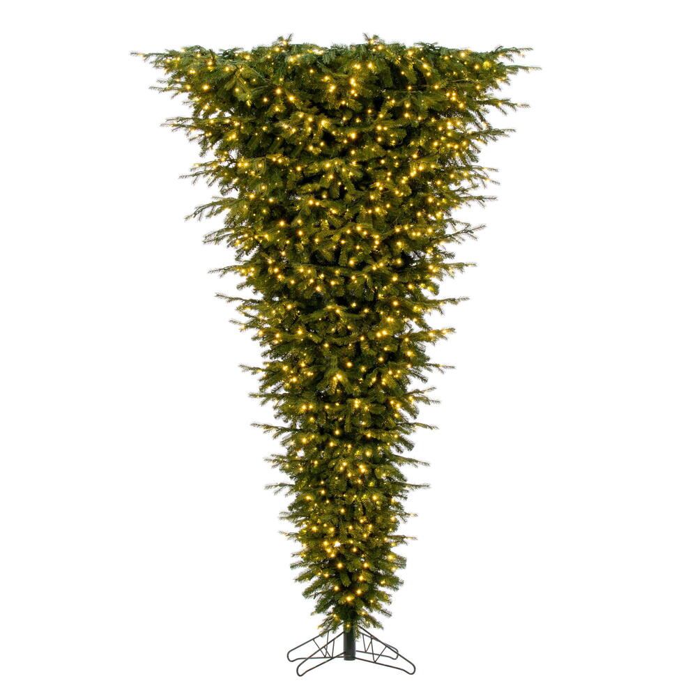 G235271LED 7 ft. x 62 in. 750WW Balsam Pine Upside Down WA Artificial Pre-Lit Christmas Tree