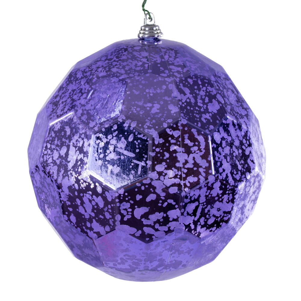 MC240286 6 in. Lavender Honeycomb Mercury Ornament - 2 Piece Per Bag