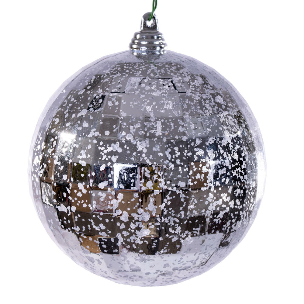 MC240607 4 in. Mirror Mercury Ornament, Silver